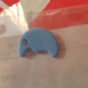 Two unique colored beads. White butterfly and blue moon. For hand crafted work.